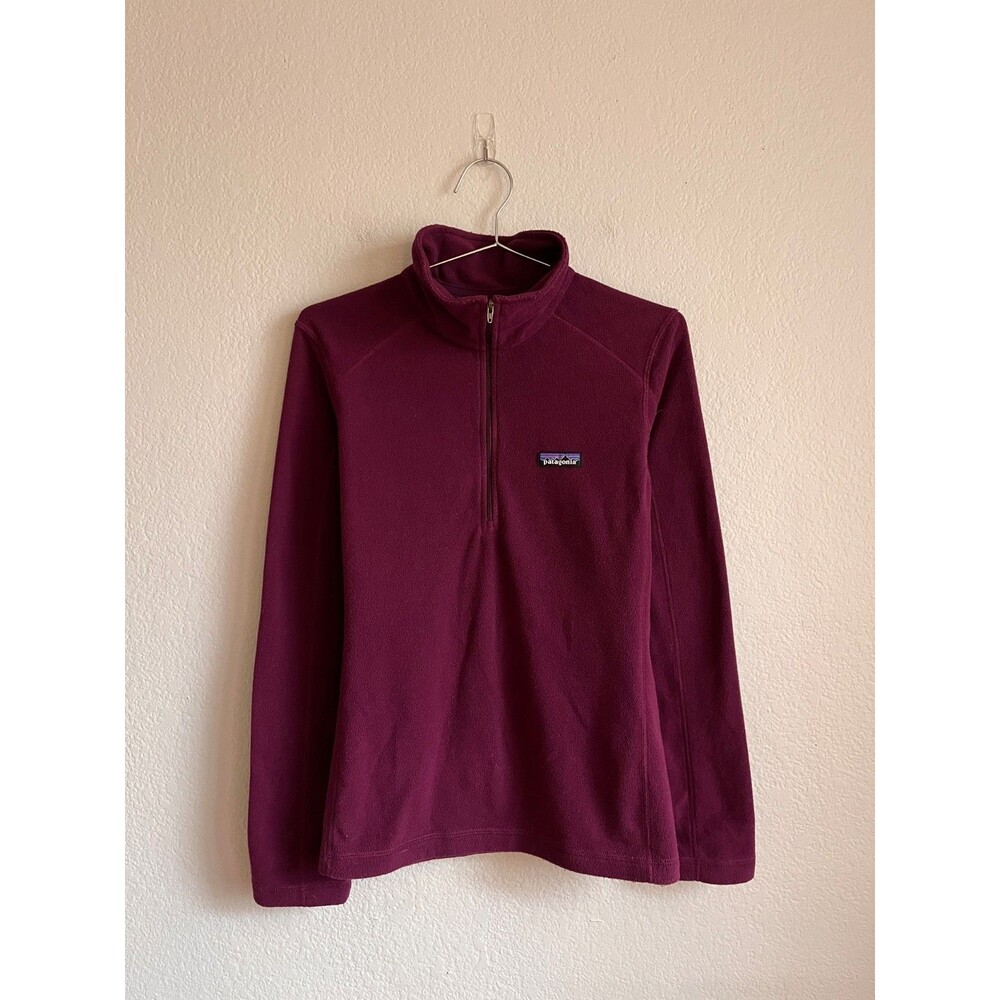 Patagonia Women's Micro D 1/4 Zip Fleece Pullover in Night Plum Size MEDIUM